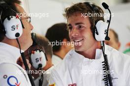 James Rossiter (GBR) Sahara Force India F1 Simulator Driver. 28.06.2013. Formula 1 World Championship, Rd 8, British Grand Prix, Silverstone, England, Practice Day.