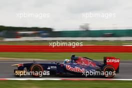 Jean-Eric Vergne (FRA) Scuderia Toro Rosso STR8. 28.06.2013. Formula 1 World Championship, Rd 8, British Grand Prix, Silverstone, England, Practice Day.