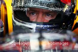 Sebastian Vettel (GER) Red Bull Racing RB9. 28.06.2013. Formula 1 World Championship, Rd 8, British Grand Prix, Silverstone, England, Practice Day.