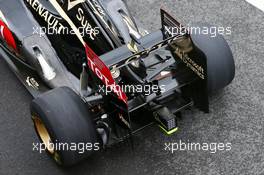Kimi Raikkonen (FIN) Lotus F1 E21 rear wing. 28.06.2013. Formula 1 World Championship, Rd 8, British Grand Prix, Silverstone, England, Practice Day.