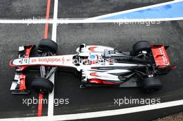 Jenson Button (GBR) McLaren MP4-28. 28.06.2013. Formula 1 World Championship, Rd 8, British Grand Prix, Silverstone, England, Practice Day.