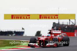 Fernando Alonso (ESP) Ferrari F138. 28.06.2013. Formula 1 World Championship, Rd 8, British Grand Prix, Silverstone, England, Practice Day.