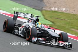 Esteban Gutierrez (MEX) Sauber C32. 28.06.2013. Formula 1 World Championship, Rd 8, British Grand Prix, Silverstone, England, Practice Day.