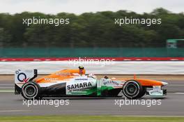 Adrian Sutil (GER) Sahara Force India VJM06. 28.06.2013. Formula 1 World Championship, Rd 8, British Grand Prix, Silverstone, England, Practice Day.