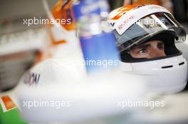 Adrian Sutil (GER) Sahara Force India VJM06. 28.06.2013. Formula 1 World Championship, Rd 8, British Grand Prix, Silverstone, England, Practice Day.