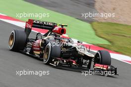 Romain Grosjean (FRA) Lotus F1 E21. 28.06.2013. Formula 1 World Championship, Rd 8, British Grand Prix, Silverstone, England, Practice Day.