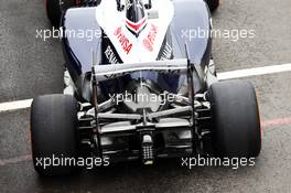 Williams FW35 rear wing. 28.06.2013. Formula 1 World Championship, Rd 8, British Grand Prix, Silverstone, England, Practice Day.