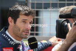Mark Webber (AUS), Red Bull Racing  30.06.2013. Formula 1 World Championship, Rd 8, British Grand Prix, Silverstone, England, Race Day.