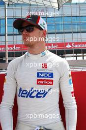 Nico Hulkenberg (GER) Sauber on the grid. 30.06.2013. Formula 1 World Championship, Rd 8, British Grand Prix, Silverstone, England, Race Day.