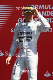 Nico Rosberg (GER) Mercedes AMG F1 W04. 30.06.2013. Formula 1 World Championship, Rd 8, British Grand Prix, Silverstone, England, Race Day.