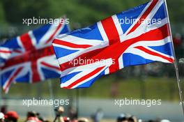 Flags. 30.06.2013. Formula 1 World Championship, Rd 8, British Grand Prix, Silverstone, England, Race Day.