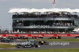 Lewis Hamilton (GBR) Mercedes AMG F1 W04. 30.06.2013. Formula 1 World Championship, Rd 8, British Grand Prix, Silverstone, England, Race Day.