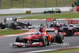 Fernando Alonso (ESP), Scuderia Ferrari  30.06.2013. Formula 1 World Championship, Rd 8, British Grand Prix, Silverstone, England, Race Day.