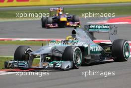 Lewis Hamilton (GBR), Mercedes Grand Prix  30.06.2013. Formula 1 World Championship, Rd 8, British Grand Prix, Silverstone, England, Race Day.