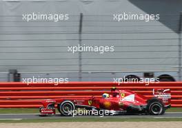 Felipe Massa (BRA), Scuderia Ferrari, puncture, tire exploded 30.06.2013. Formula 1 World Championship, Rd 8, British Grand Prix, Silverstone, England, Race Day.
