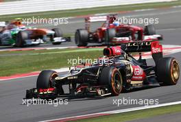 Kimi Raikkonen (FIN), Lotus F1 Team  30.06.2013. Formula 1 World Championship, Rd 8, British Grand Prix, Silverstone, England, Race Day.