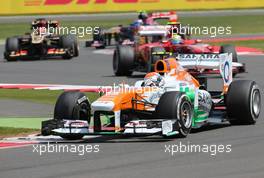 Adrian Sutil (GER), Sahara Force India F1 Team   30.06.2013. Formula 1 World Championship, Rd 8, British Grand Prix, Silverstone, England, Race Day.