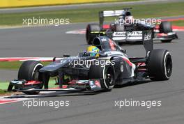 Esteban Gutierrez (MEX), Sauber F1 Team  30.06.2013. Formula 1 World Championship, Rd 8, British Grand Prix, Silverstone, England, Race Day.
