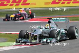 Lewis Hamilton (GBR), Mercedes Grand Prix  30.06.2013. Formula 1 World Championship, Rd 8, British Grand Prix, Silverstone, England, Race Day.