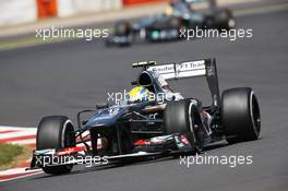 Esteban Gutierrez (MEX) Sauber C32. 30.06.2013. Formula 1 World Championship, Rd 8, British Grand Prix, Silverstone, England, Race Day.