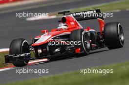 Jules Bianchi (FRA) Marussia F1 Team MR02. 30.06.2013. Formula 1 World Championship, Rd 8, British Grand Prix, Silverstone, England, Race Day.