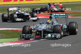 Lewis Hamilton (GBR), Mercedes Grand Prix  30.06.2013. Formula 1 World Championship, Rd 8, British Grand Prix, Silverstone, England, Race Day.