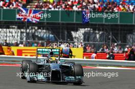 Lewis Hamilton (GBR) Mercedes AMG F1 W04. 30.06.2013. Formula 1 World Championship, Rd 8, British Grand Prix, Silverstone, England, Race Day.