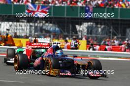 Jean-Eric Vergne (FRA) Scuderia Toro Rosso STR8. 30.06.2013. Formula 1 World Championship, Rd 8, British Grand Prix, Silverstone, England, Race Day.