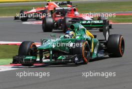 Charles Pic (FRA), Catheram Formula One Team  30.06.2013. Formula 1 World Championship, Rd 8, British Grand Prix, Silverstone, England, Race Day.