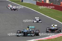 Lewis Hamilton (GBR) Mercedes AMG F1 W04. 30.06.2013. Formula 1 World Championship, Rd 8, British Grand Prix, Silverstone, England, Race Day.