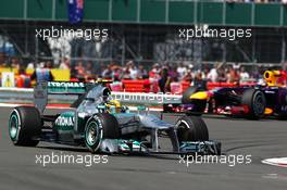 Lewis Hamilton (GBR) Mercedes AMG F1 W04. 30.06.2013. Formula 1 World Championship, Rd 8, British Grand Prix, Silverstone, England, Race Day.