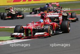 Fernando Alonso (ESP), Scuderia Ferrari  30.06.2013. Formula 1 World Championship, Rd 8, British Grand Prix, Silverstone, England, Race Day.