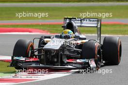 Esteban Gutierrez (MEX) Sauber C32. 29.06.2013. Formula 1 World Championship, Rd 8, British Grand Prix, Silverstone, England, Qualifying Day.