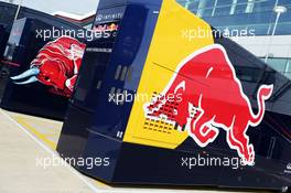 Red Bull Racing truck. 29.06.2013. Formula 1 World Championship, Rd 8, British Grand Prix, Silverstone, England, Qualifying Day.