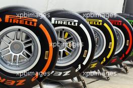 Pirelli tyres. 29.06.2013. Formula 1 World Championship, Rd 8, British Grand Prix, Silverstone, England, Qualifying Day.