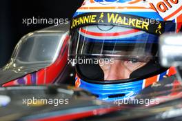 Jenson Button (GBR) McLaren MP4-28. 29.06.2013. Formula 1 World Championship, Rd 8, British Grand Prix, Silverstone, England, Qualifying Day.