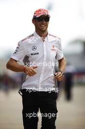 Jenson Button (GBR) McLaren. 29.06.2013. Formula 1 World Championship, Rd 8, British Grand Prix, Silverstone, England, Qualifying Day.