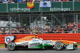 Adrian Sutil (GER) Sahara Force India VJM06. 29.06.2013. Formula 1 World Championship, Rd 8, British Grand Prix, Silverstone, England, Qualifying Day.