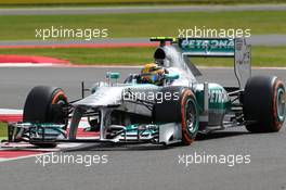 Lewis Hamilton (GBR) Mercedes AMG F1 W04. 29.06.2013. Formula 1 World Championship, Rd 8, British Grand Prix, Silverstone, England, Qualifying Day.