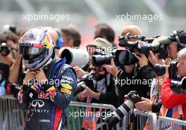 Sebastian Vettel (GER), Red Bull Racing  29.06.2013. Formula 1 World Championship, Rd 8, British Grand Prix, Silverstone, England, Qualifying Day.