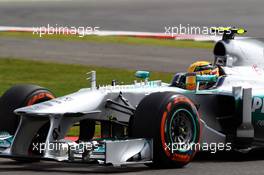 Lewis Hamilton (GBR) Mercedes AMG F1 W04. 29.06.2013. Formula 1 World Championship, Rd 8, British Grand Prix, Silverstone, England, Qualifying Day.
