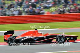 Jules Bianchi (FRA) Marussia F1 Team MR02. 29.06.2013. Formula 1 World Championship, Rd 8, British Grand Prix, Silverstone, England, Qualifying Day.