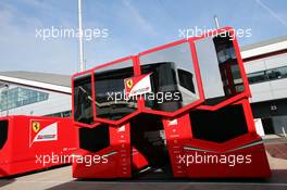 Ferrari trucks. 29.06.2013. Formula 1 World Championship, Rd 8, British Grand Prix, Silverstone, England, Qualifying Day.