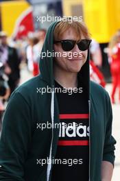 Rupert Grint (GBR) Actor. 30.06.2013. Formula 1 World Championship, Rd 8, British Grand Prix, Silverstone, England, Race Day.