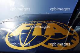 FIA logo. 30.06.2013. Formula 1 World Championship, Rd 8, British Grand Prix, Silverstone, England, Race Day.