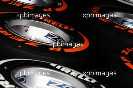 Pirelli tyres. 27.06.2013. Formula 1 World Championship, Rd 8, British Grand Prix, Silverstone, England, Preparation Day.