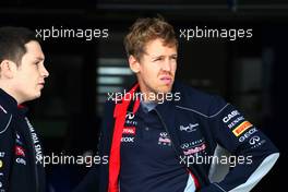 Sebastian Vettel (GER) Red Bull Racing. 27.06.2013. Formula 1 World Championship, Rd 8, British Grand Prix, Silverstone, England, Preparation Day.