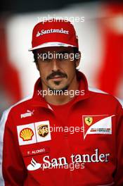 Fernando Alonso (ESP) Ferrari. 27.06.2013. Formula 1 World Championship, Rd 8, British Grand Prix, Silverstone, England, Preparation Day.