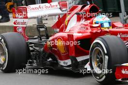 Fernando Alonso (ESP) Ferrari F138 rear wing and exhaust detail. 05.07.2013. Formula 1 World Championship, Rd 9, German Grand Prix, Nurburgring, Germany, Practice Day.
