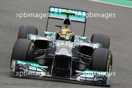 Lewis Hamilton (GBR) Mercedes AMG F1 W04. 05.07.2013. Formula 1 World Championship, Rd 9, German Grand Prix, Nurburgring, Germany, Practice Day.